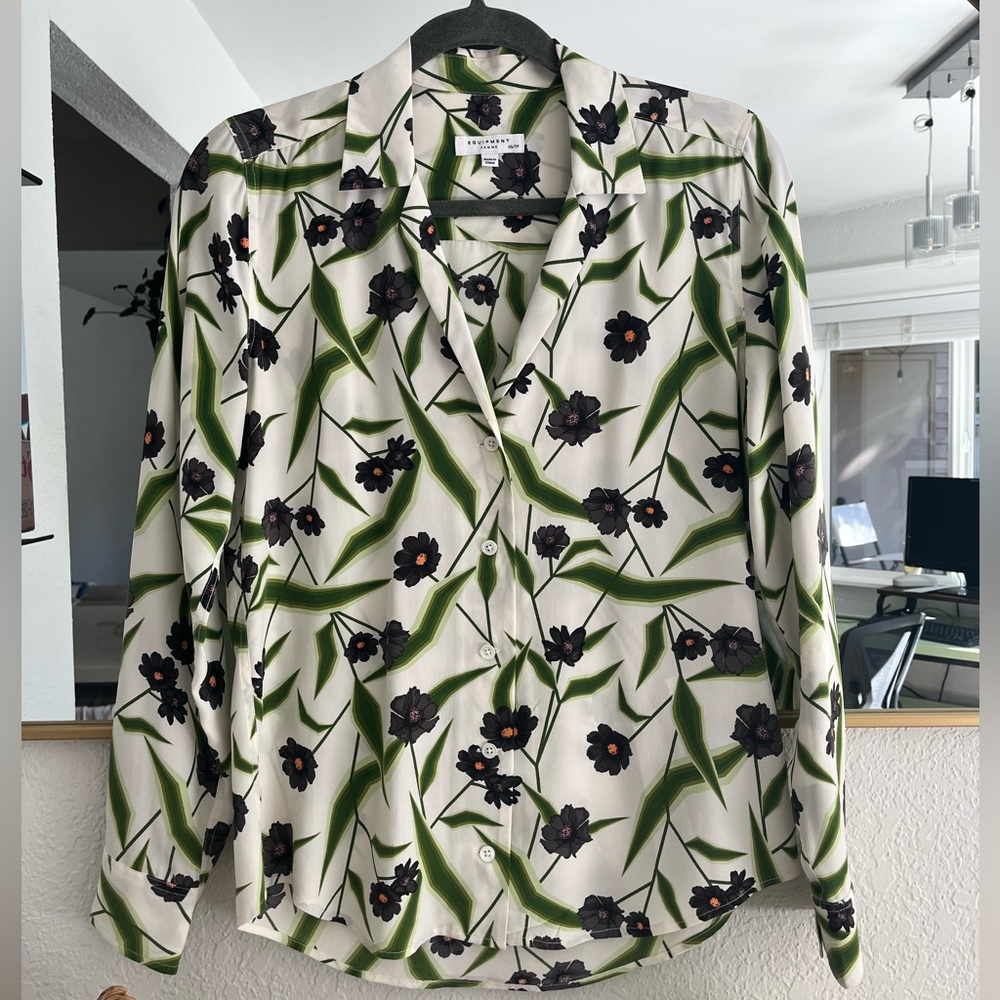 Equipment 100% Silk Button Down Shirt